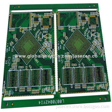 4-layer PCB with through and half hole, BGA
